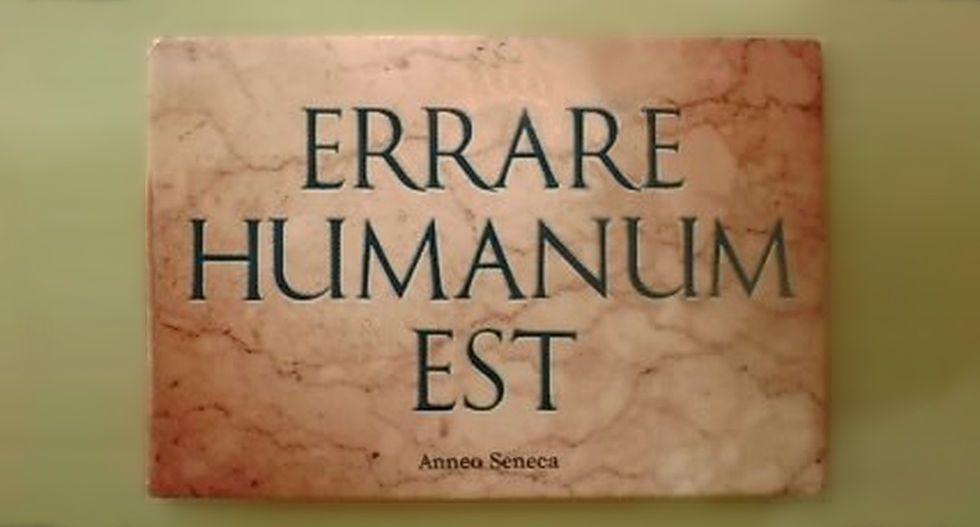 Errare humanum est