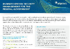 Business-driven security management for the federal governments